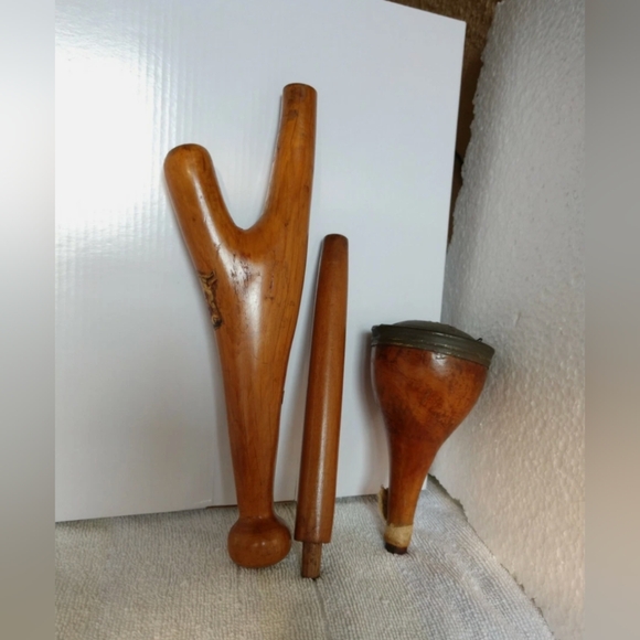 Rare German Tobacco Smoking Pipe Wood Antique- Over 100 Yrs. Old - Picture 3 of 12